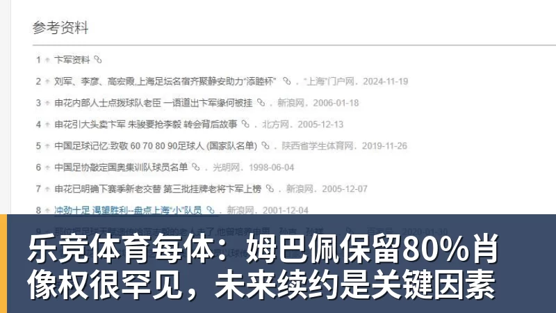 乐竞体育每体：姆巴佩保留80%肖像权很罕见，未来续约是关键因素